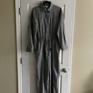 TopShop Gray Tie Jumpsuit (size 10)